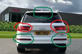 audi q7 rear taillights not working no