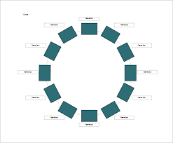 Table Seating Chart Template 14 Free Sample Example