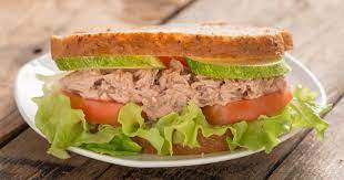 Tuna Sandwich With Tomato gambar png