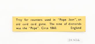 Image result for regency era card game holder pope joan