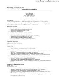 Artist Resume Examples Artist Resume Sample Best Collection