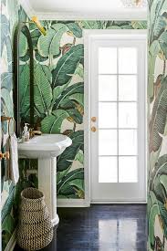 krane banana leaf wallpaper design ideas
