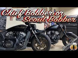 indian chief bobber and indian scout