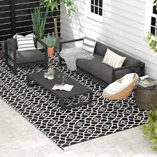 outsunny reversible outdoor rug