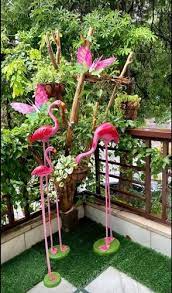 Fiber Pink Garden Accessories For