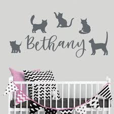 Pets Personalised Name Wall Art Sticker