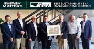shaw industries receives energy matters