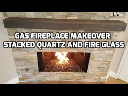 Fireplace Makeover Quartz Wall Stone