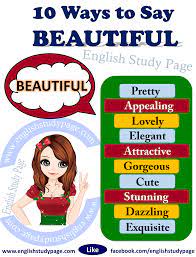 1o ways to say beautiful in english