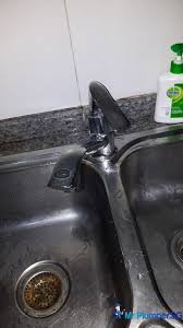 replace kitchen sink tap and repair