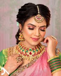 south indian bridal makeup look with