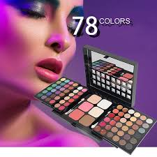 kakanwo eyeshadow palette 78 colors foldable retractable makeup eyeshadow concealer lip gloss set makeup multicolor