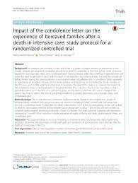 pdf impact of the condolence letter on