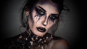 demonic witch halloween makeup look