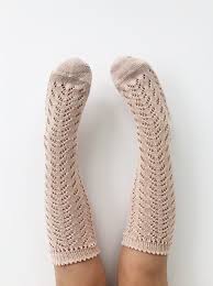 Crochet Knee Sock Socks Lace Socks Knee Socks