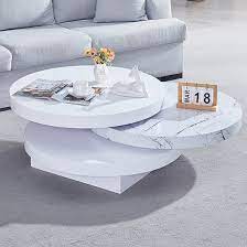 Triplo Round Rotating Coffee Table In