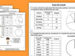 Year 6 Draw Pie Charts Summer Block 3 Maths Homework Extension
