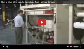 carpet wire tire carousels and systems