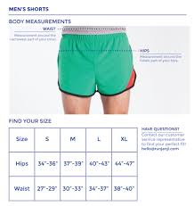 Mens Shorts Size Chart Janji