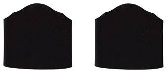 Black Fabric 6 Wall Sconce Shield Lamp
