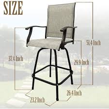 Outdoor Bar Stools Height Patio Chairs