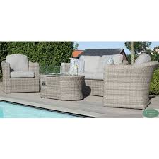 oxford 2 seater sofa set with firepit