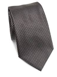 Armani Size Chart Armani Collezioni Silk Chevron Tie Black