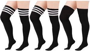 sport tights striped leg warmers sock