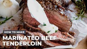 marinated beef tenderloin