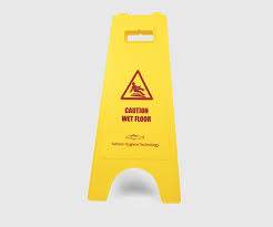 caution wet floor warning sign