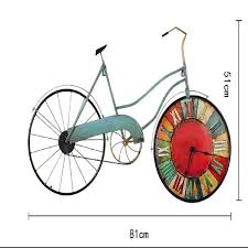 retro bicycle wall clock frakin