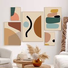 Abstract Color Block Graphic Canvas Art