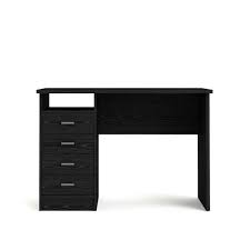 On orders $35+ pro seller. Tvilum 44 In Rectangular Black Woodgrain 4 Drawer Writing Desk With Built In Storage 80146p61 The Home Depot