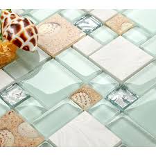 Glass And Stone Mosaic Tile Beach
