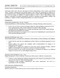 Public Policy Resume