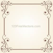 vine ornate frame border design
