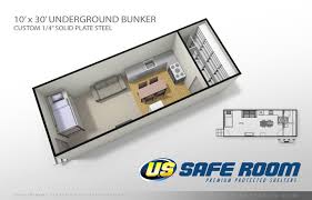 10 x 30 underground bunker us safe room
