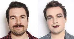 men wearing makeup