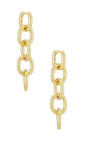 gorjana frankie earrings in gold revolve