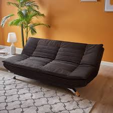 A sofa bed is one such furniture item, which is ideal for a small home. Faith 3 Seater Fabric Sofa Bed Dark Brown Fabric