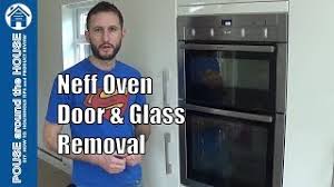 how to remove neff oven door and glass