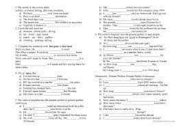 ćwiczenia Past Simple Continuous Perfect - Present Perfect/ Present Perfect Continuous/ Past Simple - English ESL  Worksheets for distance learning and physical classrooms