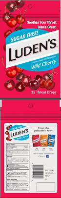 ludens sugar free wild cherry throat