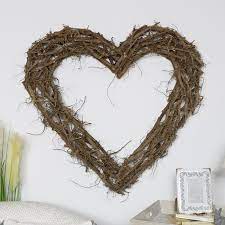 extra large natural rustic twig heart