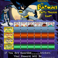 My Potty Plan Free Batman Potty Training Chart