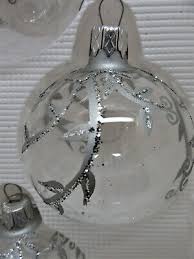 Sliver Glass Ornaments