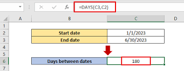 calculate days between two dates in