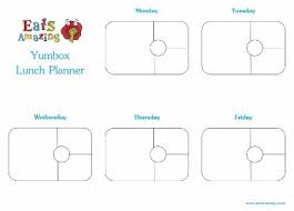 Yumbox Template Lunch Planners