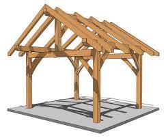 14 14 post and beam plan timber frame hq