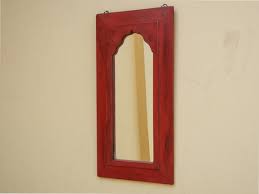 Wooden Mirror Wall Mirror Distressed